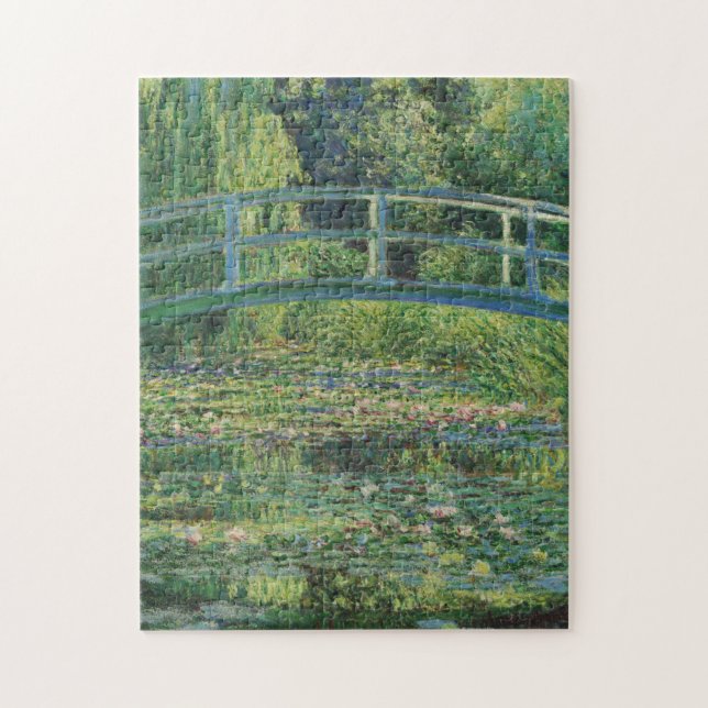 The Japanese Bridge (Water-Lily Pond), Monet Jigsaw Puzzle (Vertical)