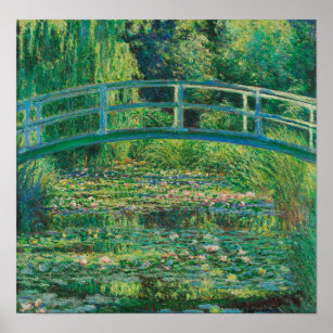 The Japanese Bridge (Water-Lily Pond), Monet Poster