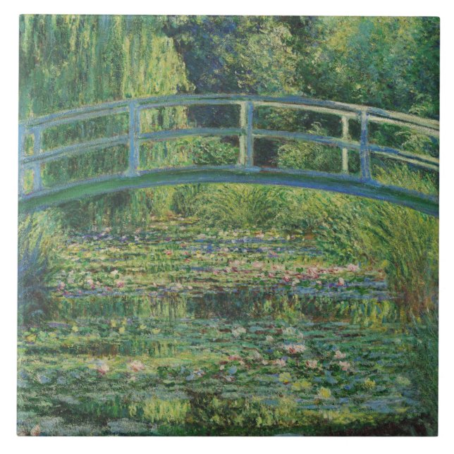 The Japanese Bridge (Water-Lily Pond), Monet Tile (Front)