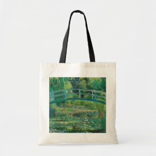 The Japanese Bridge (Water-Lily Pond), Monet Tote Bag