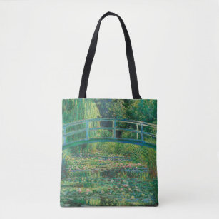 The Japanese Bridge (Water-Lily Pond), Monet Tote Bag