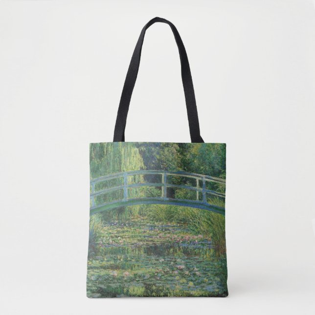 The Japanese Bridge (Water-Lily Pond), Monet Tote Bag (Front)