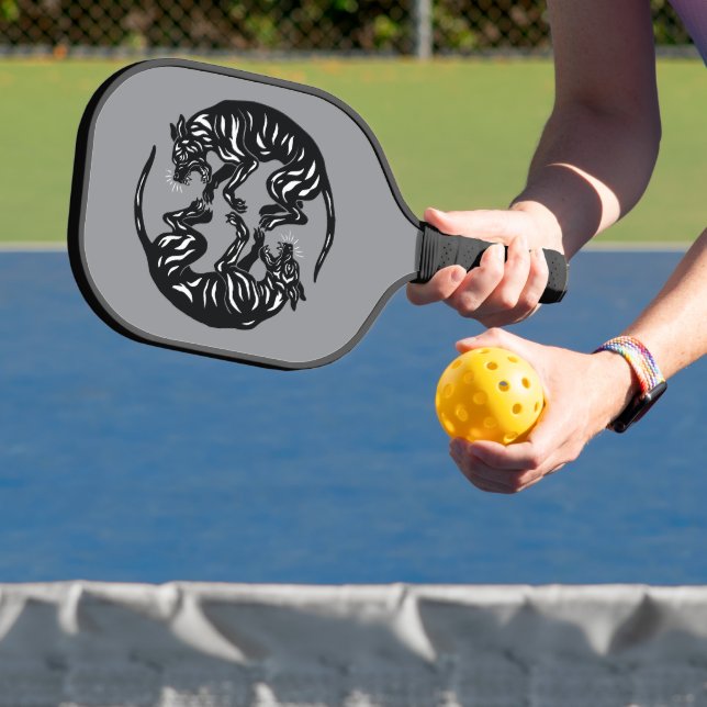 The japanese brindle Great Dane circle Pickleball Paddle (Insitu)
