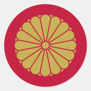 the Japanese Emperor, Japan Classic Round Sticker
