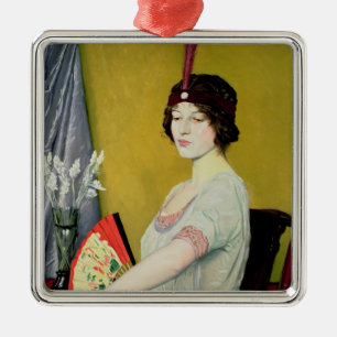 The Japanese Fan, 1914 Metal Tree Decoration