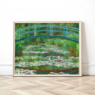 The Japanese Footbridge by Claude Monet Poster