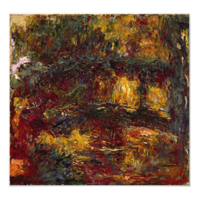 The Japanese Footbridge, Giverny by Claude Monet Photo Print (Front)