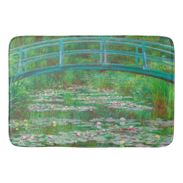 The Japanese Footbridge Monet Bath Mat (Front)