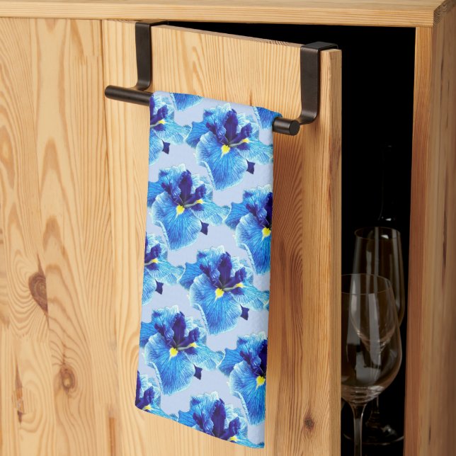 THE JAPANESE IRIS FLOWER      TEA TOWEL (Thirds Fold)