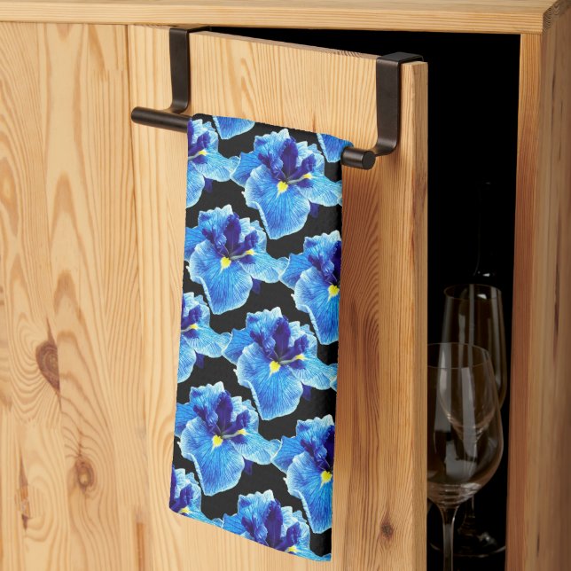 THE JAPANESE IRIS FLOWER      TEA TOWEL (Thirds Fold)