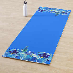 THE JAPANESE IRIS FLOWER YOGA MAT