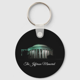 The Jefferson Memorial at night Key Ring
