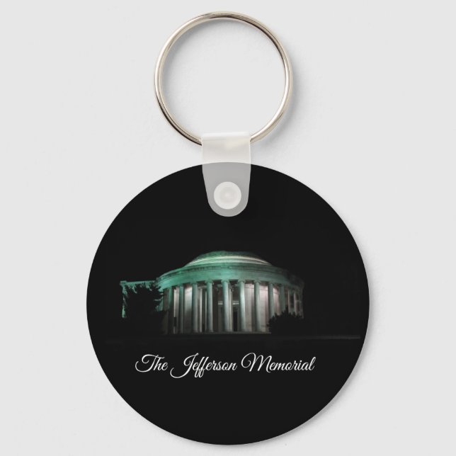 The Jefferson Memorial at night Key Ring (Front)