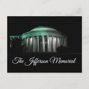 The Jefferson Memorial at night Postcard