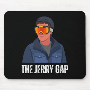 The Jerry Gap Skis Funny Skiing Joke Mountain Humo Mouse Pad