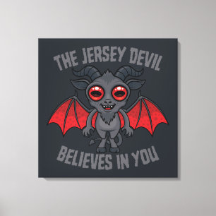 The Jersey Devil Believes In You Canvas Print