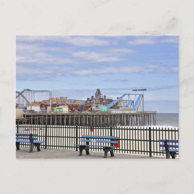 The Jersey Shore at Seaside Heights Postcard (Front)