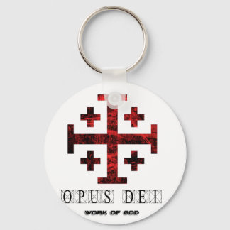 The Jerusalem Cross - Opus Dei - Work Of God Key Ring