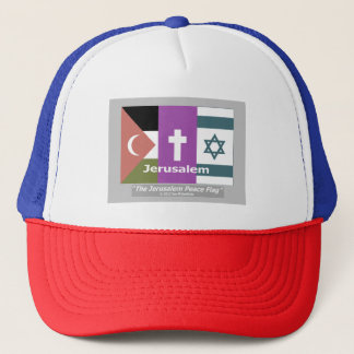 The Jerusalem Peace Flag Trucker Hat