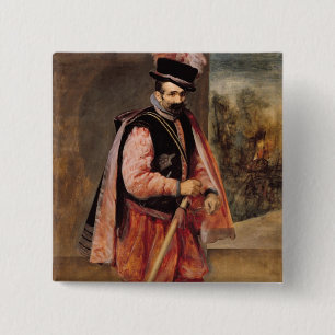 The Jester named 'Don Juan of Austria', c.1632/35 15 Cm Square Badge