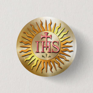 The Jesuit Seal 3 Cm Round Badge