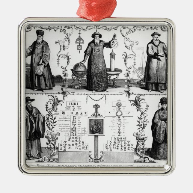 The Jesuits in China Metal Tree Decoration (Front)