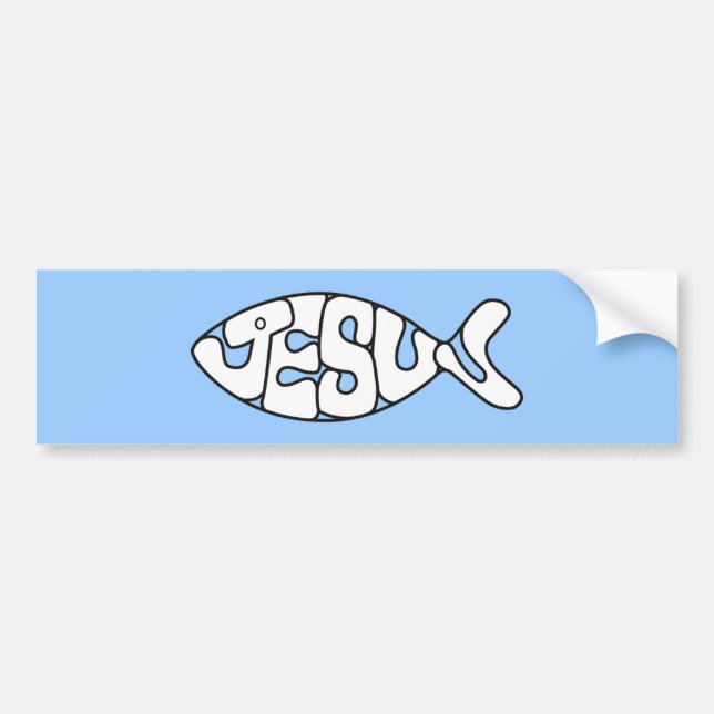 The Jesus Fish Sticker - All Colours! (Front)