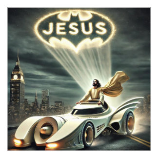 The Jesusmobile: Saviour in the Night Photo Print