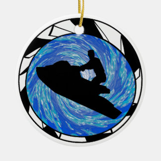 THE JET SKI CERAMIC TREE DECORATION