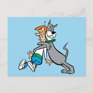 The Jetsons   George & Astro Hug Postcard