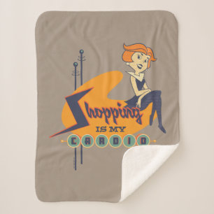 The Jetsons   Shopping is My Therapy Sherpa Blanket