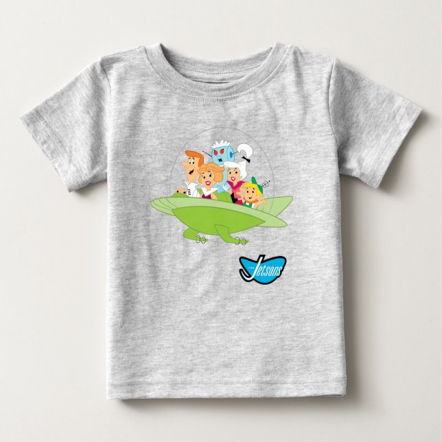 The Jetsons | The Family Flying Car Baby T-Shirt (Front)