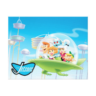 The Jetsons   The Family Flying Car Canvas Print