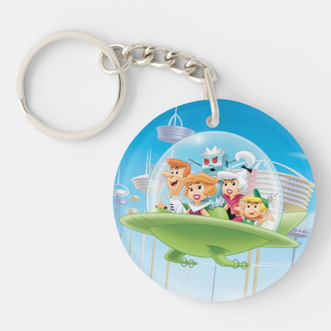 The Jetsons | The Family Flying Car Key Ring (Front)