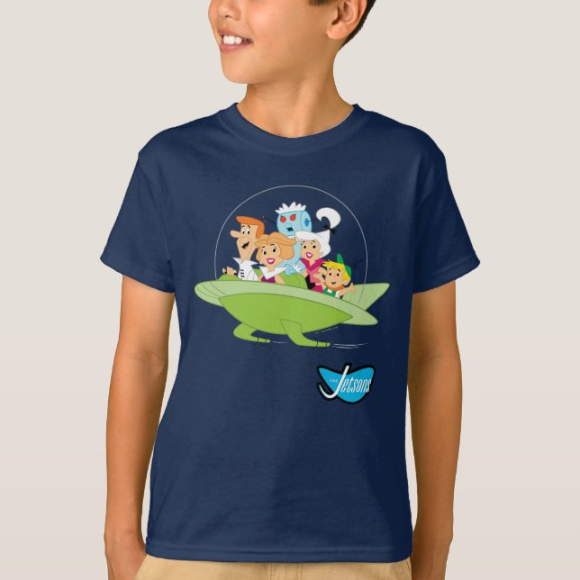 The Jetsons | The Family Flying Car T-Shirt (Front)