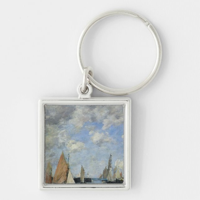 The Jetty at High Tide, Trouville Key Ring (Front)