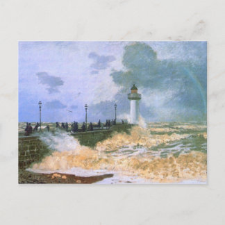 The Jetty at Le Havre - Claude Monet Postcard