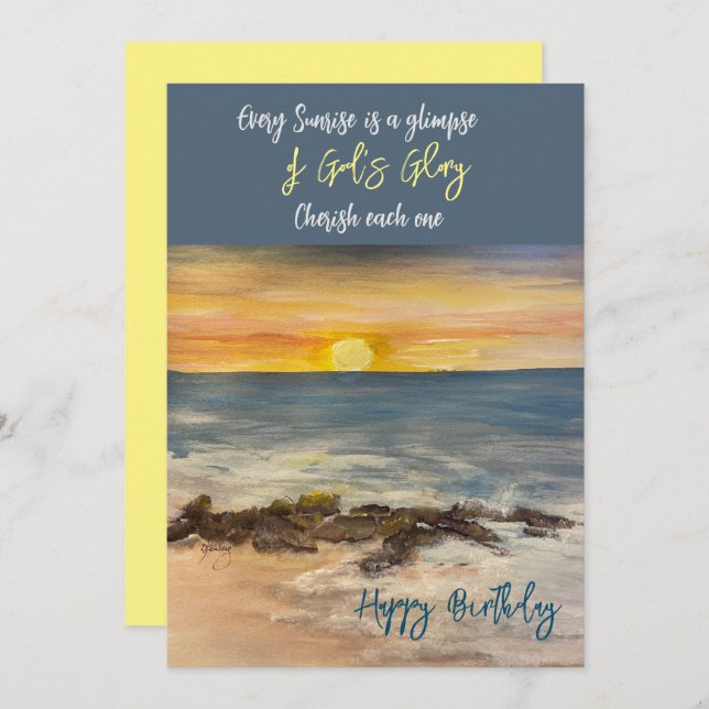The Jetty Birthday Notecard (Front/Back)