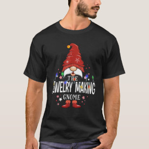 The Jewelry Making Gnome Matching Family Christmas T-Shirt