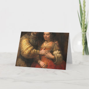 The Jewish Bride Painting By Rembrandt Card