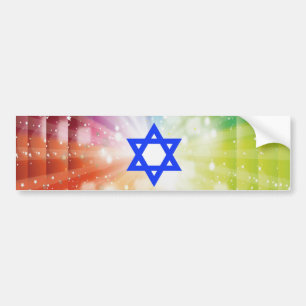 The Jewish burst of lights. Bumper Sticker