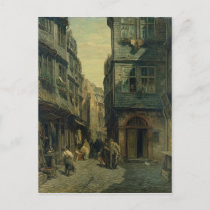 The Jewish Quarter in Frankfurt, 1883 Postcard