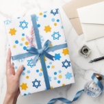 The Jewish Star Of David Wrapping Paper<br><div class="desc">A Wrapping Paper Of The Jewish Star Of David. Colourful and Bright For Hanukkah.</div>