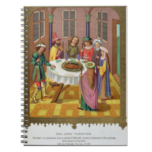 The Jews' Passover, facsimile of a 15th century mi Spiral Notebook