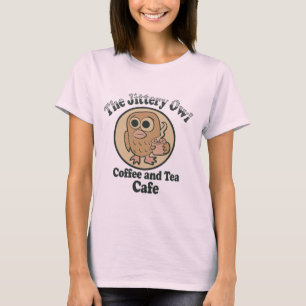 The Jittery Owl Coffee and Tea Cafe T-Shirt
