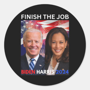 The Job-biden Harris 2024 Political Tee Democrats  Classic Round Sticker