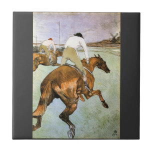 The Jockey 2 by Toulouse-Lautrec Tile