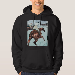 The Jockey drawing by Henri de Toulouse-Lautrec Hoodie