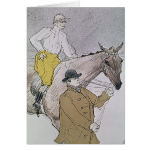 The jockey led to the start