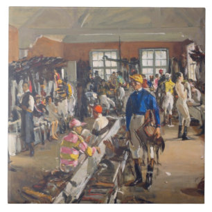 The Jockeys' Dressing Room at Ascot Racecourse Tile